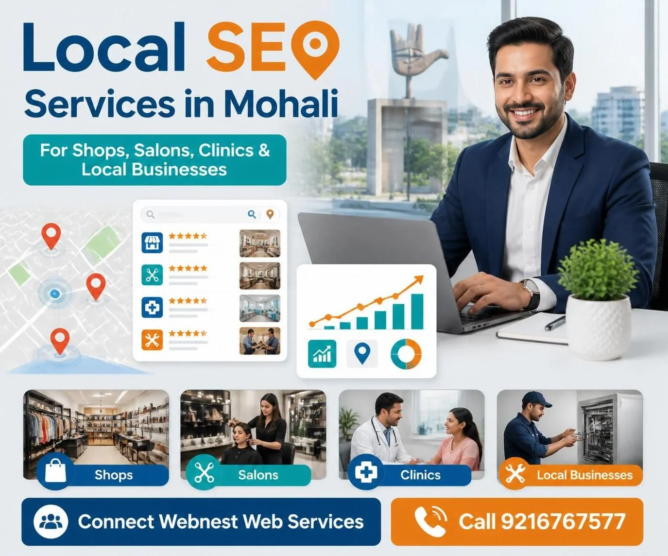 Local SEO Services for Shops, Salons, Clinics, and Businesses in Mohali